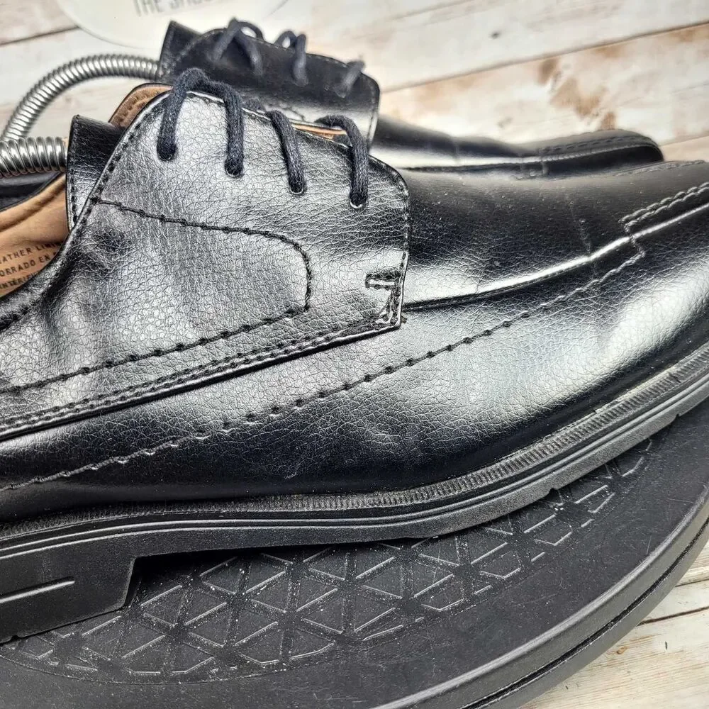 Dexter Comfort Mens Size 12‎ Black Leather Oxford Dress Shoes